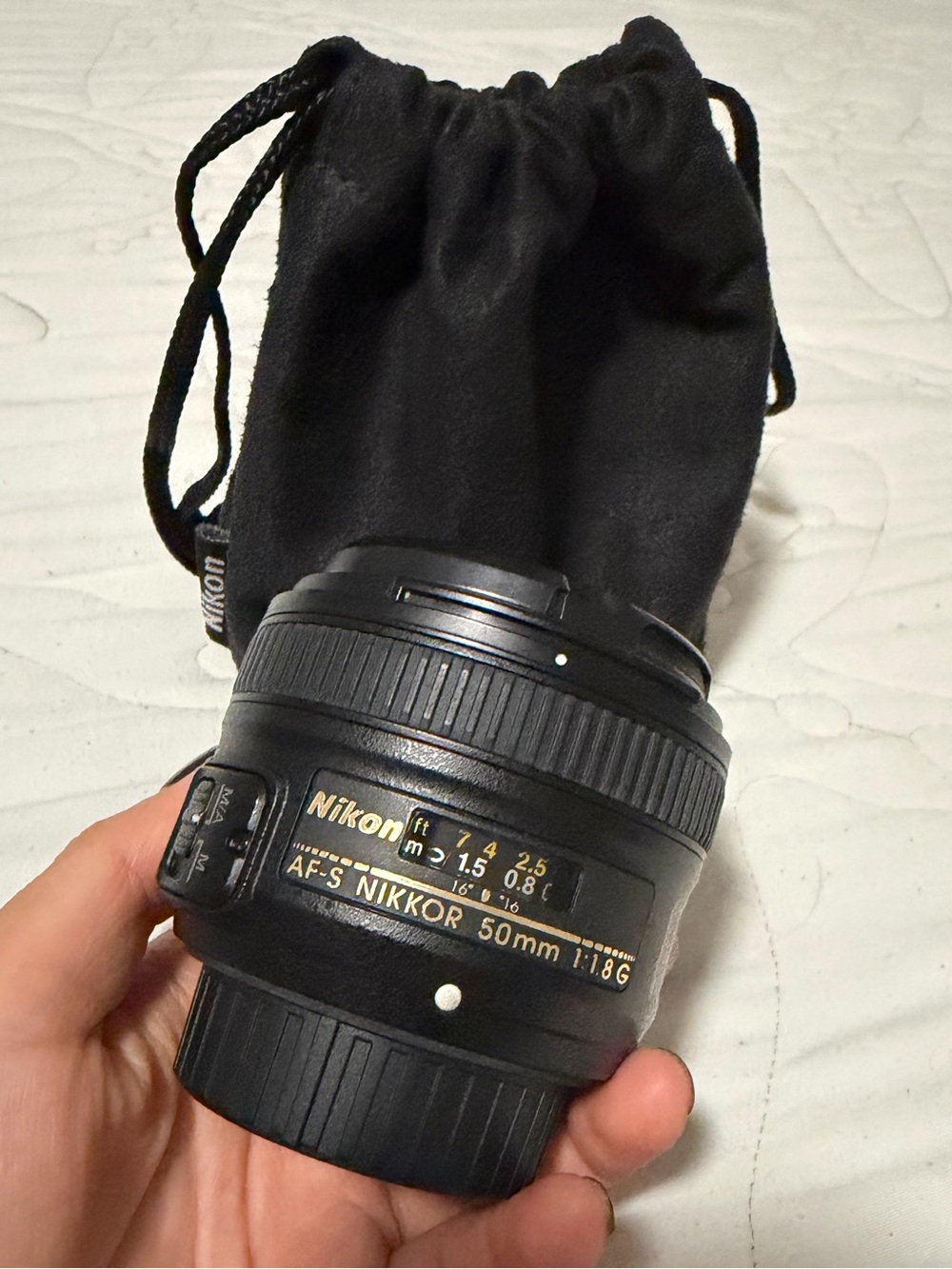 Nikon AF-S NIKKOR 50mm f/1.8G Prime Lens - Black